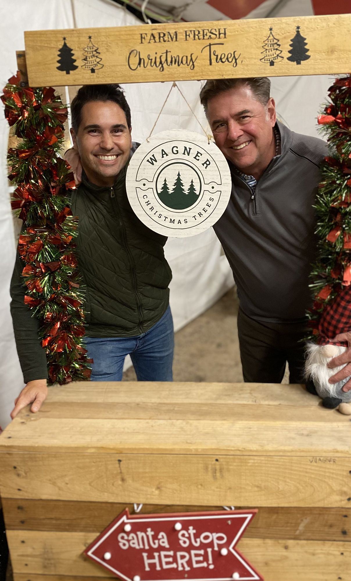 Ryan and a friend at the Farm Fresh photo booth